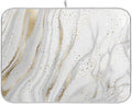 Marble Dish Drying Mat for Kitchen Counter White Golden Marble Gary Grey Drying by Wamika