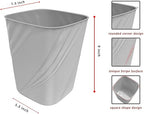 DAJITRE Small Plastic Trash Can Wastebasket Recycling Bin - Image 3