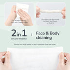 Disposable Face Towel 300 Cont, 7.9"X7.9"Clean Face Towelettes - Image 4