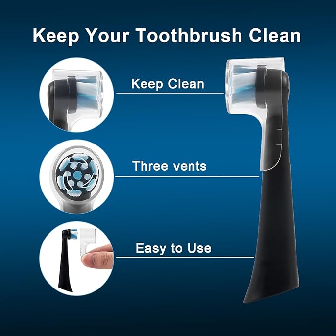 6 Pack Toothbrush Heads Dustproof Cover Compatible - Image 5