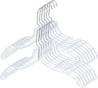 VWV 12pcs Clear Plastic Hangers: Shirt, Jacket Hangers by Designedforluxuryhangers