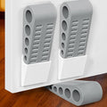 3 Pack Door Stops for Bottom of Door, Rubber Door Stopper Wedge by Optish