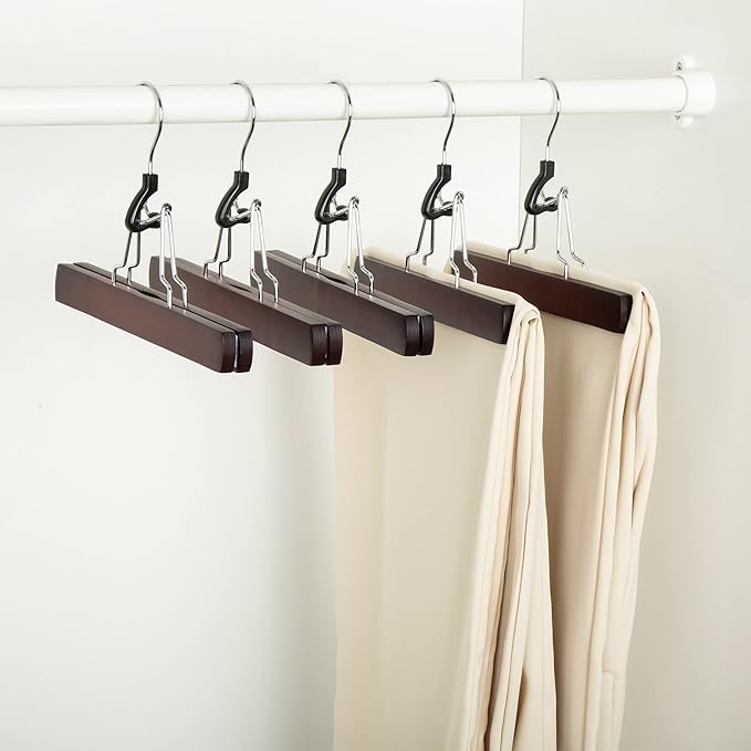 Amazon Basics Wooden Pants Hangers - Image 3