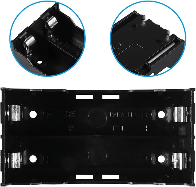 6pcs 18650 Battery Case Holder 2 Slots X 3.7V 18650 Battery Storage Box - Image 4