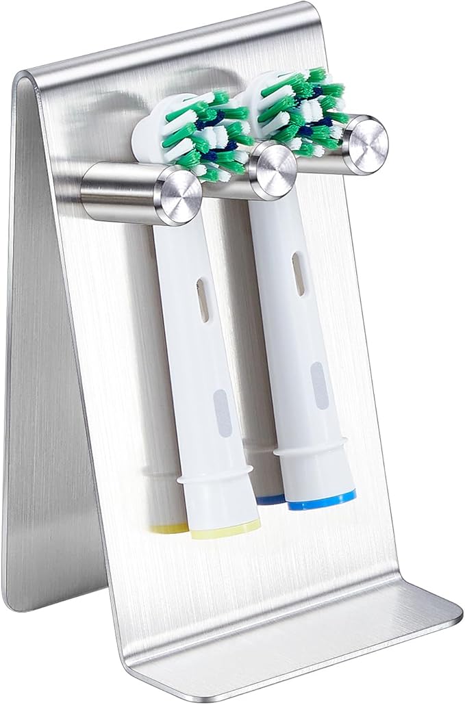 Electric Toothbrush Head Holder Adhesive or Tabletop, Tooth Brush Holder by WelcometoOukimly
