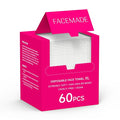 FACEMADE 60 Count Disposable Face Towels, 100% USDA Biobased Face Towelettes by FACEMADE