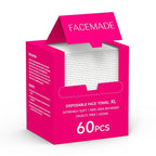 FACEMADE 60 Count Disposable Face Towels, 100% USDA Biobased Face Towelettes by FACEMADE