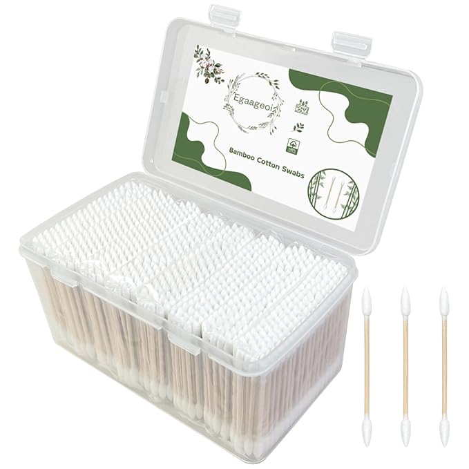 Egaageoi 800 Count Pointed Cotton Swabs by Egaageoi