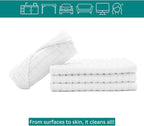 Looperry White Terry Cloth Rags 16"x19" Inches Ribbed - Image 3
