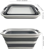 SAMMART Set of 2 Collapsible Plastic Laundry Basket - Image 4