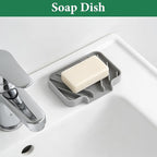 GUUKIN Sponge Holder for Kitchen Sink, 3.5"×5" Silicone Dish Drying Mat - Image 6