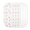TILLYOU Waterproof Changing Pad Liners 6 Pack, 100% Cotton Reusable Cloth by TILLYOU
