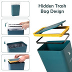 XPIY Trash Can with Lid, 2 Pack 4 Gallons/15 Liters Garbage Can with Press Top - Image 6