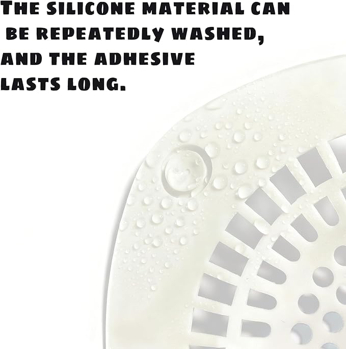 Shower Drain Hair Catcher, Silicone Bathtub Tub Drain Hair Catcher, Bathtub - Image 4