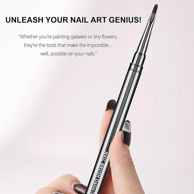 3Pcs Nail Art Brushes Set for Flower Petal Butterfly Drawing, 3D Gel Acrylic - Image 7