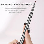 3Pcs Nail Art Brushes Set for Flower Petal Butterfly Drawing, 3D Gel Acrylic - Image 7