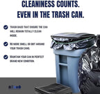 Plasticplace 64-65 Gallon Black Trash Bags, Heavy Duty Toter Can Liners - Image 5