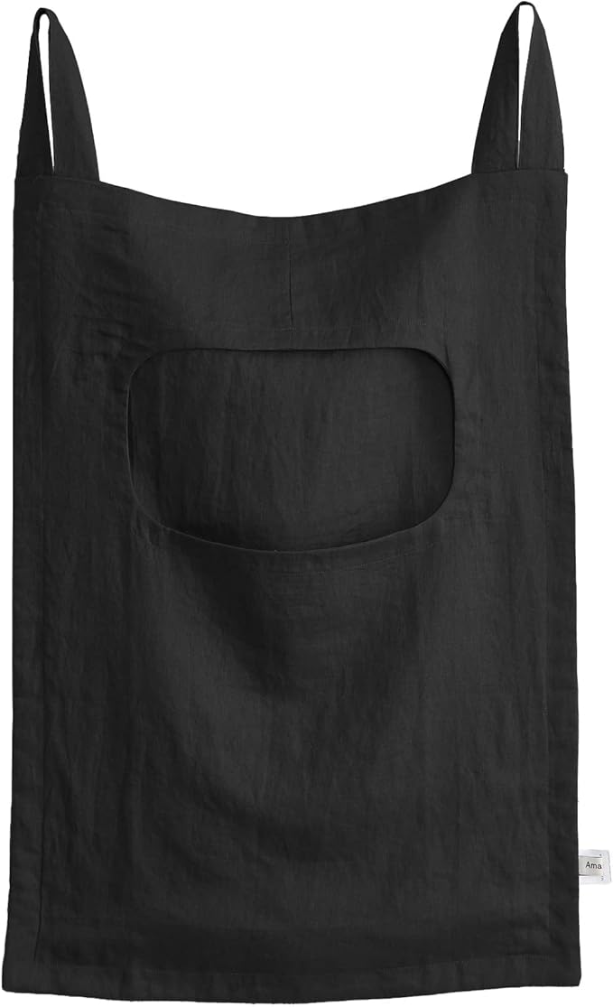 Amazhiyu 100% Linen Door Hanging Laundry Hamper Bag, 19x27 Inches by Amazhiyu