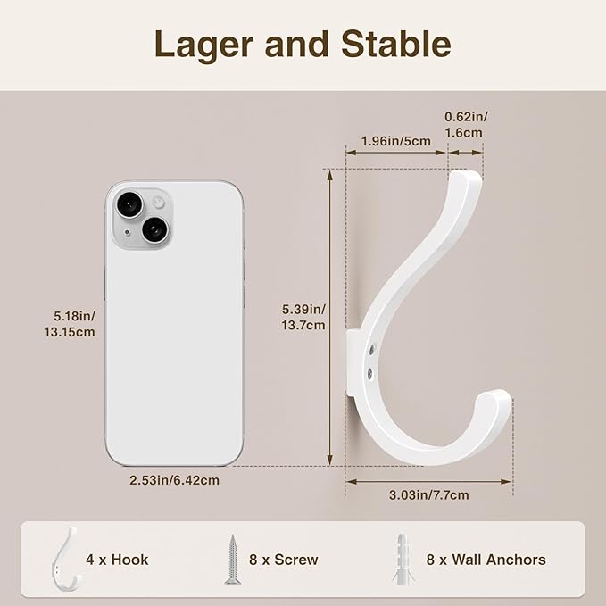 Wall Hooks for Hanging Coat/Backpack - Image 2