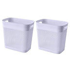 UUJOLY Plastic Small Trash Can Wastebasket, Garbage Container Basket by UUJOLY
