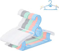 30 Pack Baby Hangers, Non-Slip Kids Hangers, Space Saving Plastic Hanger by YeJieYJ