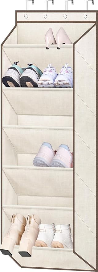 SLEEPING LAMB Shoe Rack for Door, Kids Door Shoe Organizer for Closet hanger by SLEEPINGLAMB