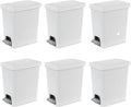 Sterilite 2.7 Gallon Rectangular Step On Kitchen Trash Bin Plastic Indoor by Sterilite