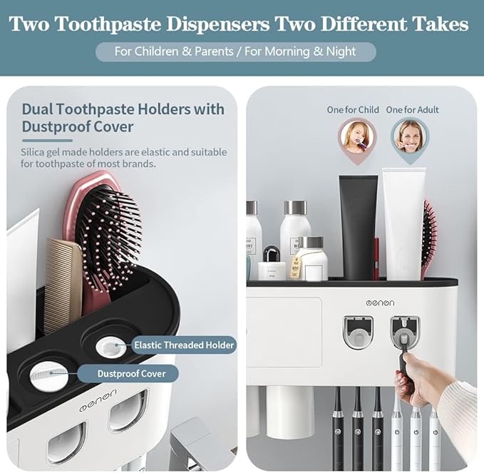 Toothbrush Holders Wall Mounted, Toothbrush Holder - Image 4