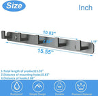 Coat Rack, Heavy Duty Stainless Steel 5 Tri Coat Hook Hanger, Wall Mounted - Image 7
