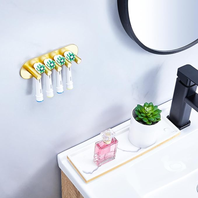 Electric Toothbrush Head Holder, Toothbrush Holders Wall Mounted, Adhesive - Image 3