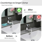 Kitchen Sink Splash Guard，Blue ocean Faucet Mat Sink Gadgets-Super Absorbent - Image 6