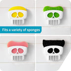 PELEG DESIGN Brain Drain White Skull Sponge Holder - Image 4
