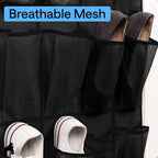 GORILLA GRIP Over the Door Shoe Organizer, 24 Extra Large Breathable Mesh - Image 5