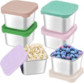 6Pack Stainless Steel Snack Containers by HTEVW