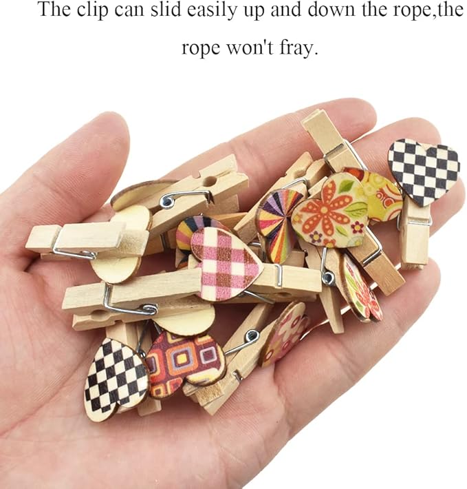 HAHIYO Colorful Painted Mini Wooden Clothespin Clip - Image 5
