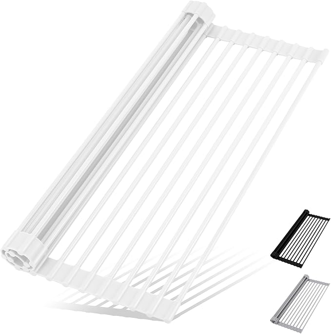 Roll Up Dish Drying Rack Over The Sink Kitchen Roll Up Sink Drying Rack by HANZENMA