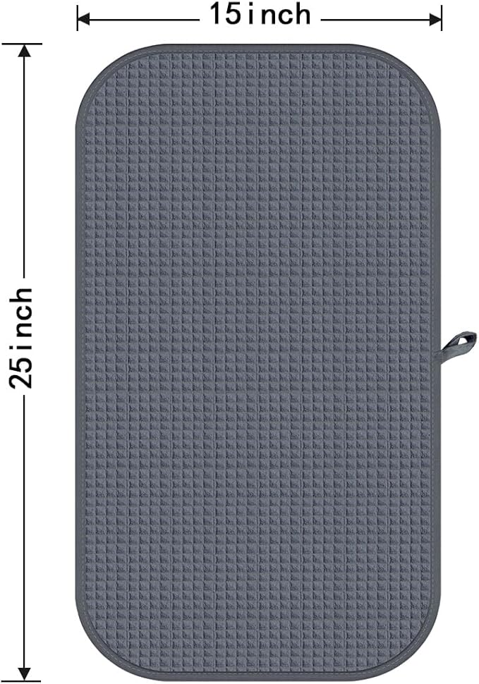 HOMEXCEL 4 Pack Microfiber Gym Towels Grey Fitness Towels Ultra Soft, Highly - Image 8