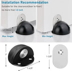 8 Pack Magnetic Door Stops Self Adhesive Floor Mounted Door Stoppers No Drill - Image 2