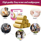 4 Gallon 180pcs Small Gold Trash Bags Strong Golden Garbage Bags, Bathroom - Image 7