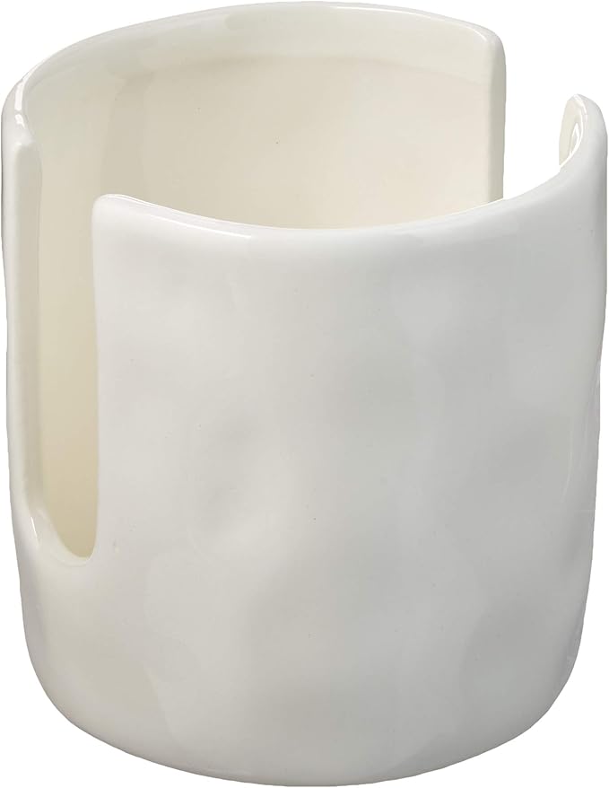 Mud Pie Kitchen Dish Sponge Holder Caddy, Off White - Image 2