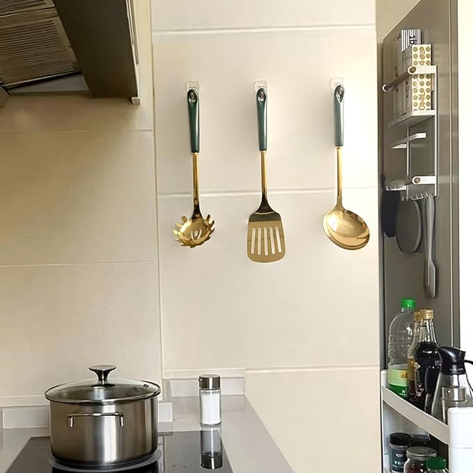 15 Clear Small Wall Hooks with 20 Strips - Image 6