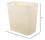 UUJOLY Plastic Trash Can Wastebasket, Garbage Container Basket - Image 3