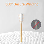 800 Count Organic Cotton Swabs for Ears, Bamboo Cotton Tips - Image 4
