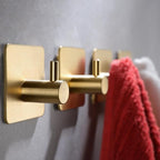 YIGII Adhesive Hooks, 4 Pack Stainless Steel Towel Hooks Heavy Duty, Sticky - Image 2
