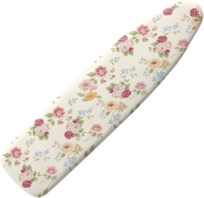 Rose Flower Ironing Board Cover, Iron Board Cover Non-Slip Thick Ironing Board by Hinthetall