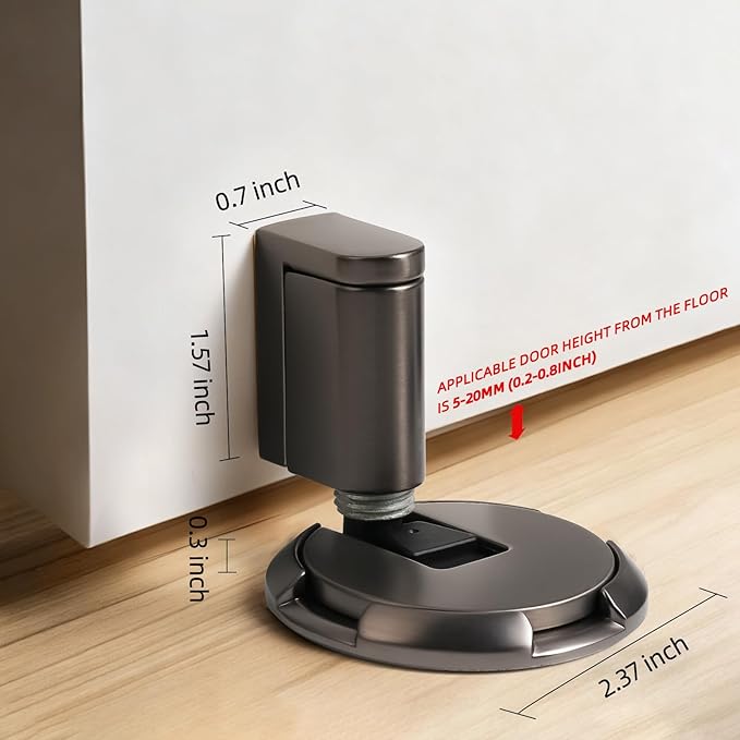 Windproof Door Stopper Indoor Heavy Duty Floor Door Stop Keep Door Open - Image 2