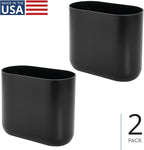 iDesign Small Slim Plastic Bathroom Trash Can, Garbage Can - Image 2