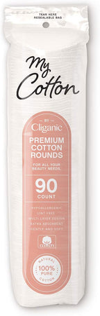 My Cotton Premium Cotton Rounds Bulk | Makeup Remover Pads, Hypoallergenic - Image 2