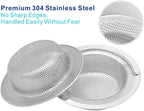 2 Pack Premium 304 Stainless Steel Kitchen Sink Strainer - Image 4