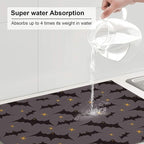 Star Bats Witchy Dish Drying Mat 18x24 - Image 5